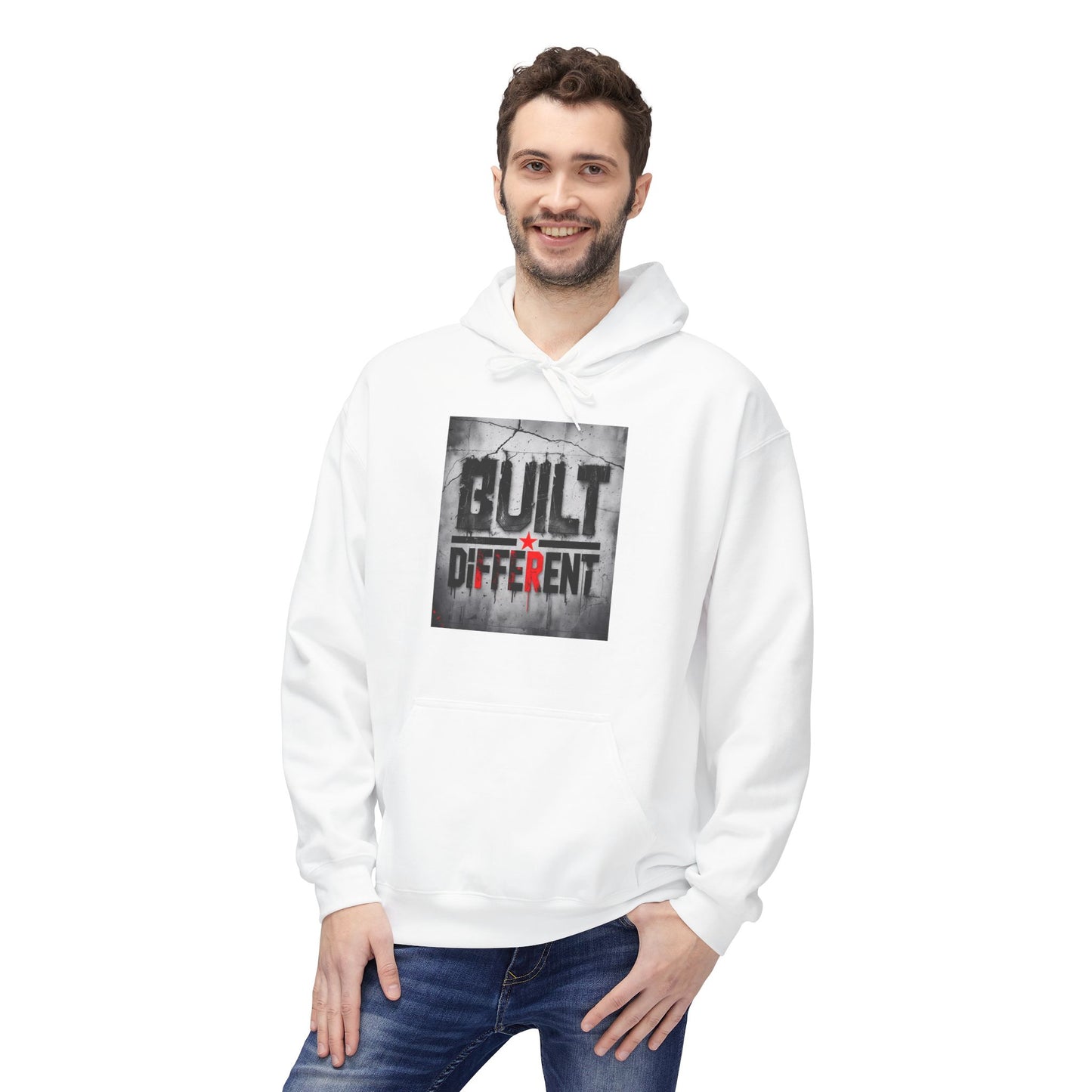 Built Different Midweight Soft style Fleece Hoodie, Unisex Comfort, Casual Wear for All Occasions