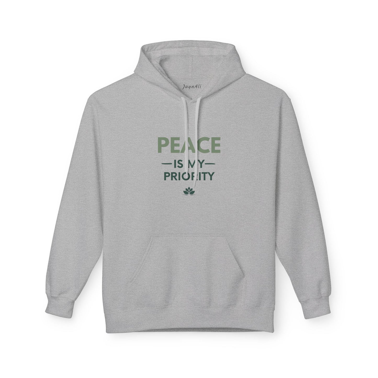 Peace Priority Hoodie - Unisex Fleece Sweatshirt