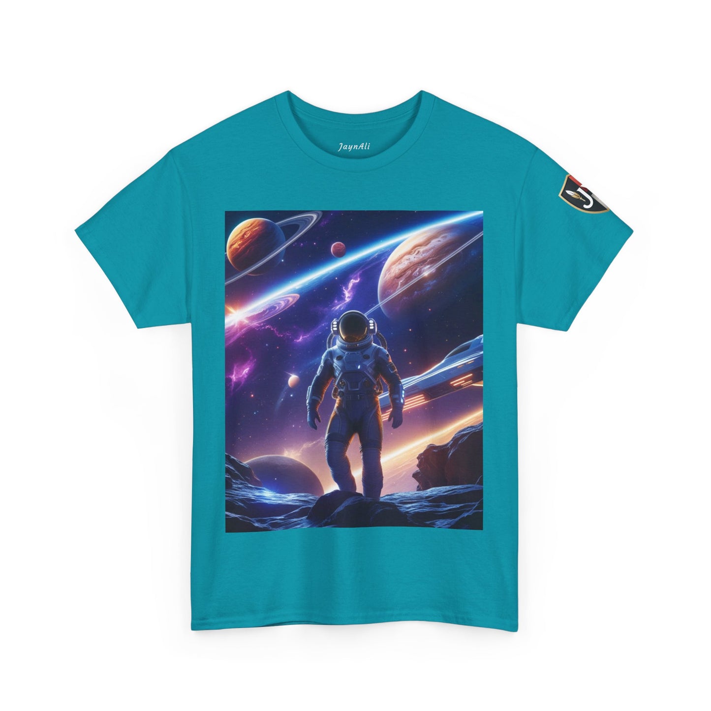 Space Scene Unisex Heavy Cotton Tee