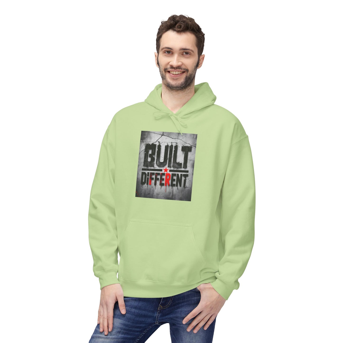Built Different Midweight Soft style Fleece Hoodie, Unisex Comfort, Casual Wear for All Occasions