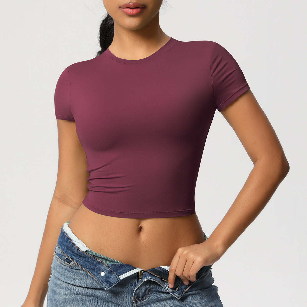 Crewneck Cropped T-Shirt