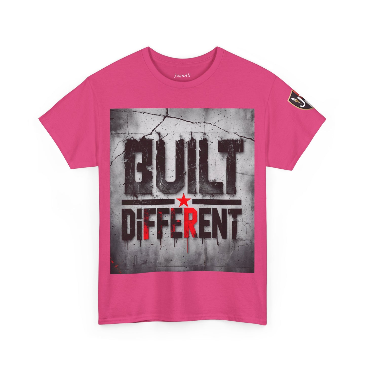 Graphic Tee - Built Different, Motivational Shirt for Him or Her
