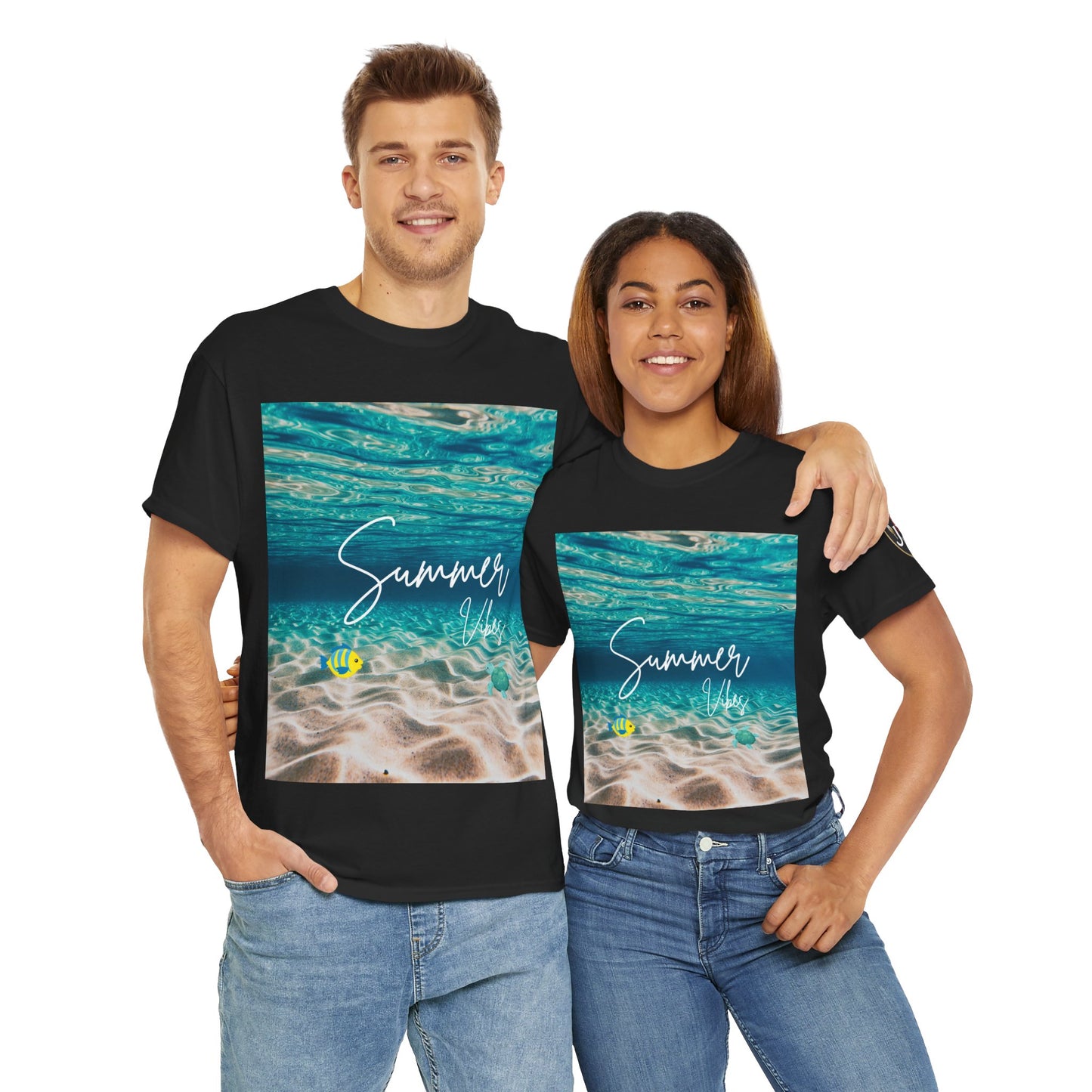 Summer Vibe Graphic Tee - Unisex Heavy Cotton Shirt for Him or Her