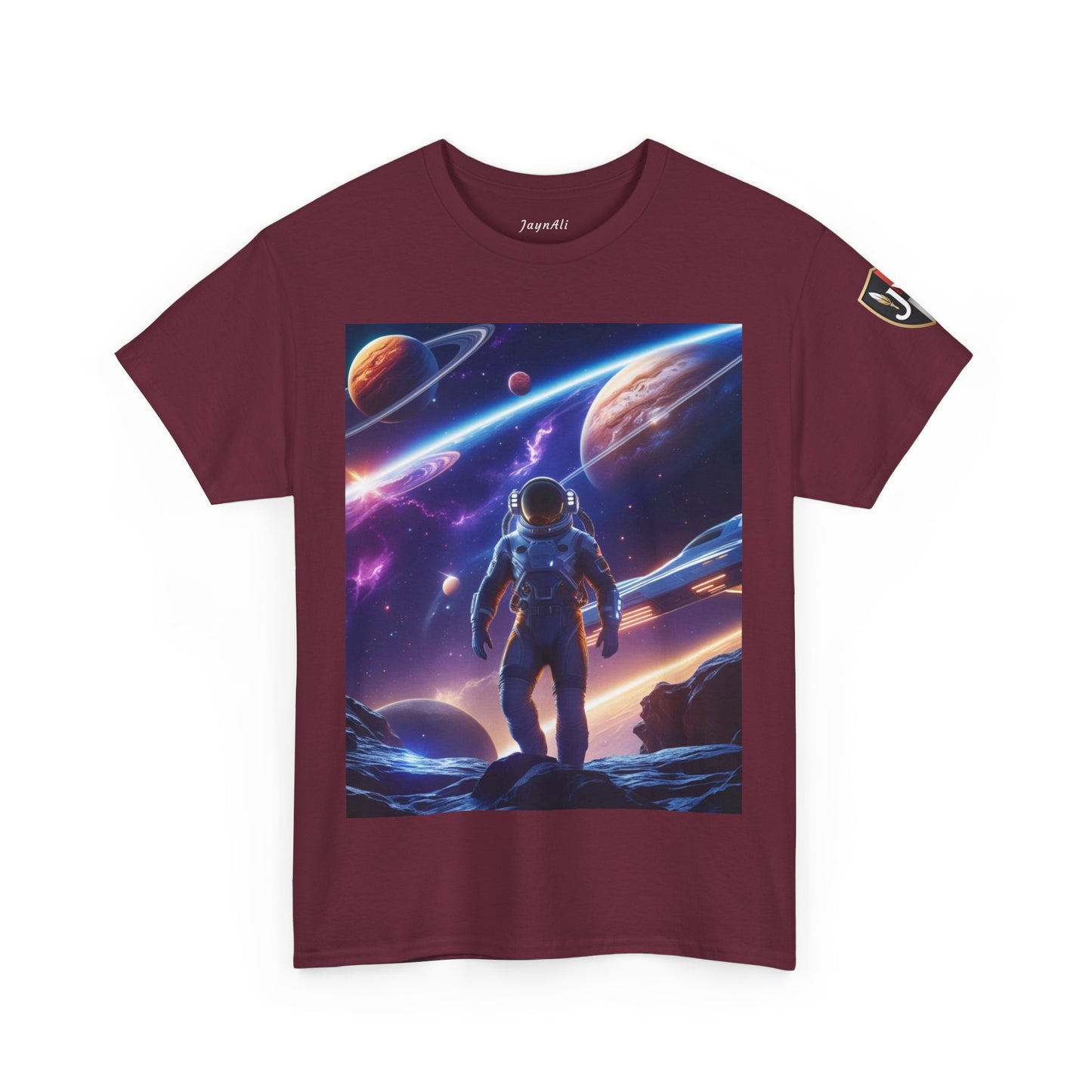 Space Scene Unisex Heavy Cotton Tee
