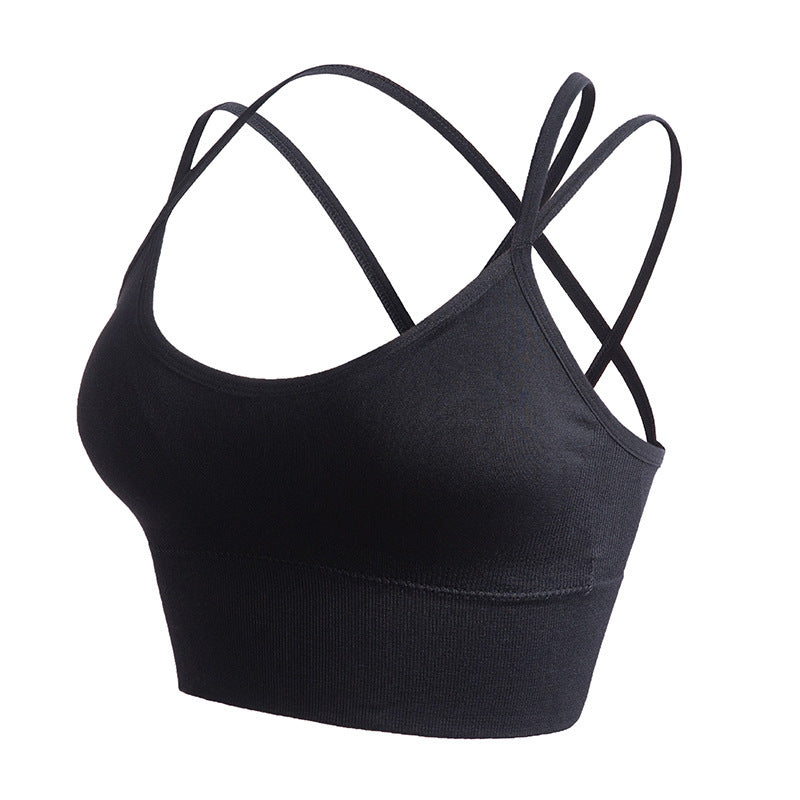 Comfortable Shockproof Fitness Vest Bra – Seamless Support for Active Women