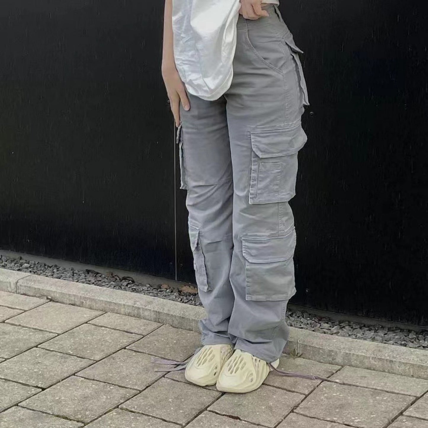 Trendy Workwear Denim Casual Pants – Women's Utility Style