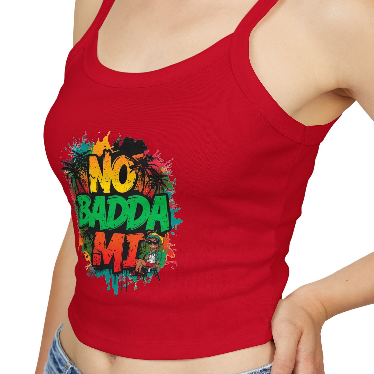 No Badda Mi Women's Tank Top — Spaghetti Strap Casual Summer Tee