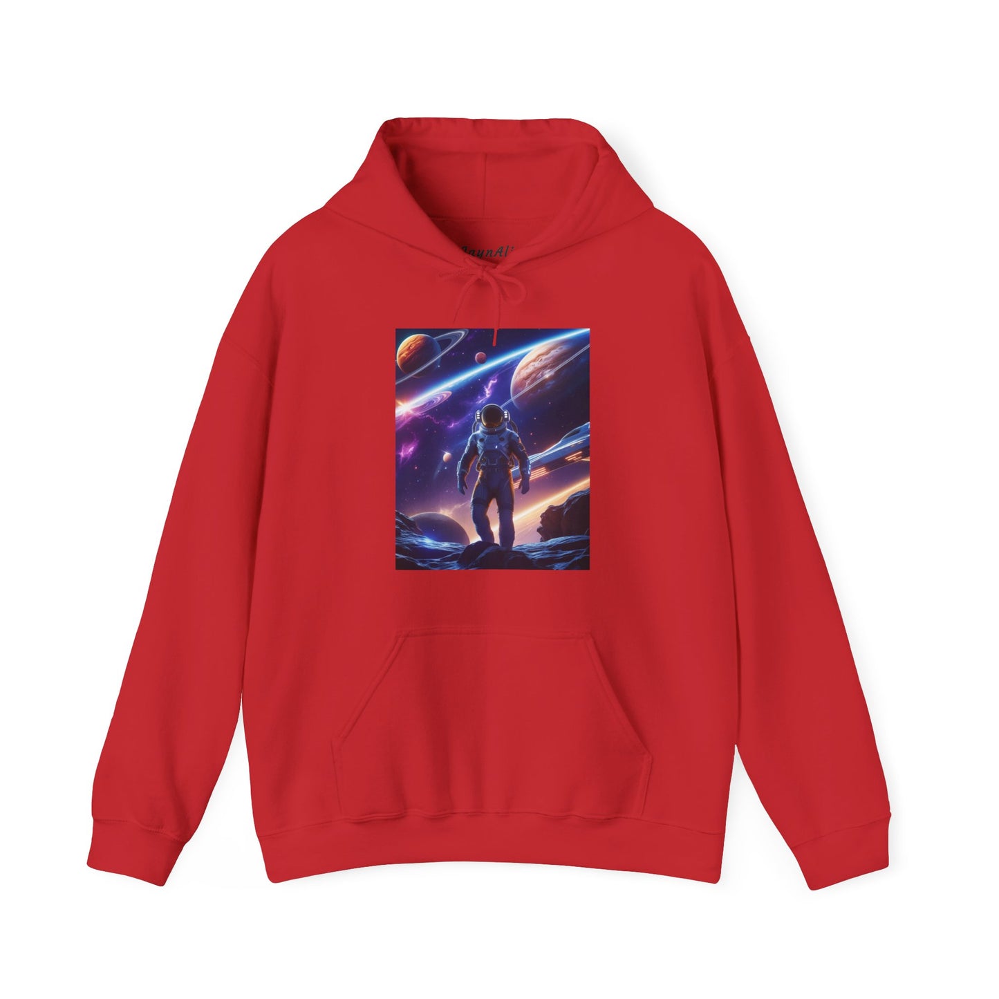 Cosmic Adventure Hooded Sweatshirt - Starry Night Graphic Unisex Sweatshirt