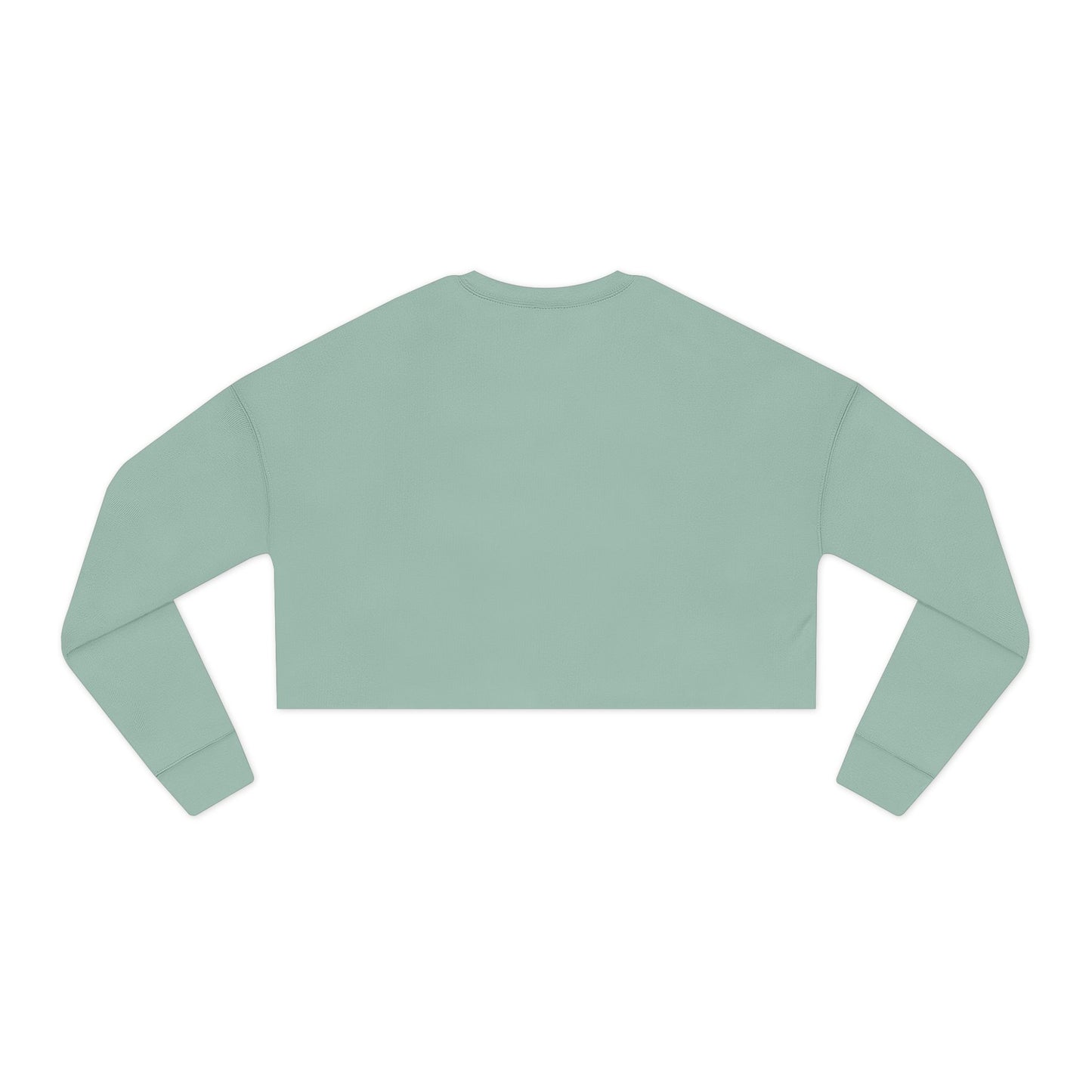 Cropped Sweatshirt — "Choose Calm" Relaxed Women's Crop Top