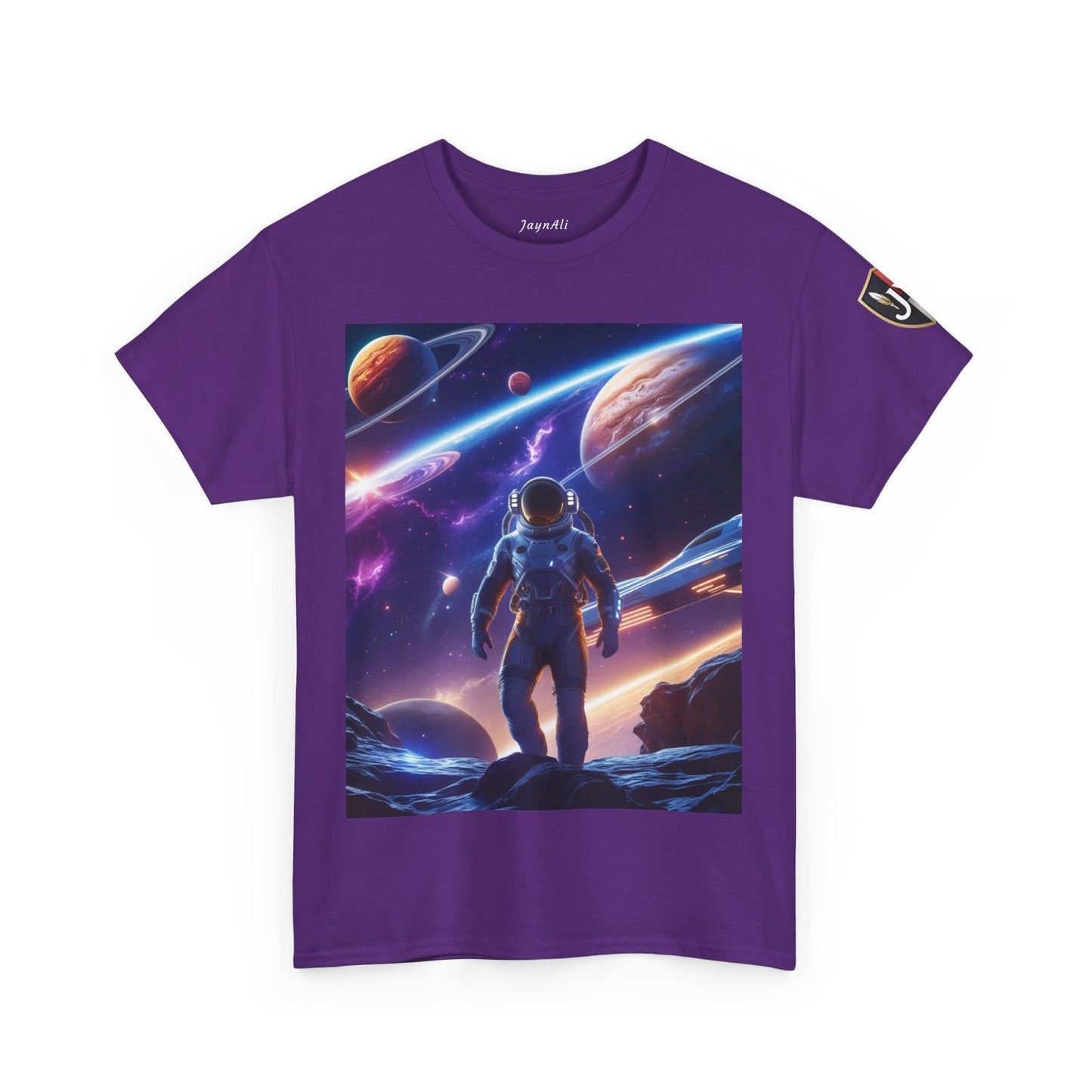 Space Scene Unisex Heavy Cotton Tee