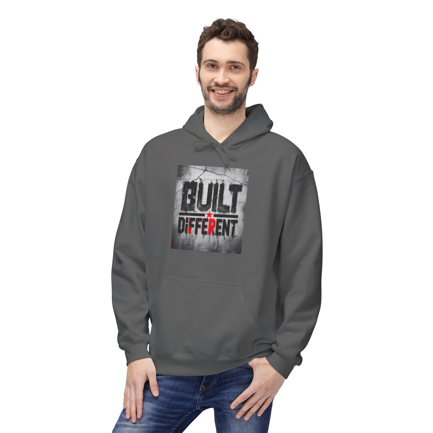 Built Different Midweight Soft style Fleece Hoodie, Unisex Comfort, Casual Wear for All Occasions