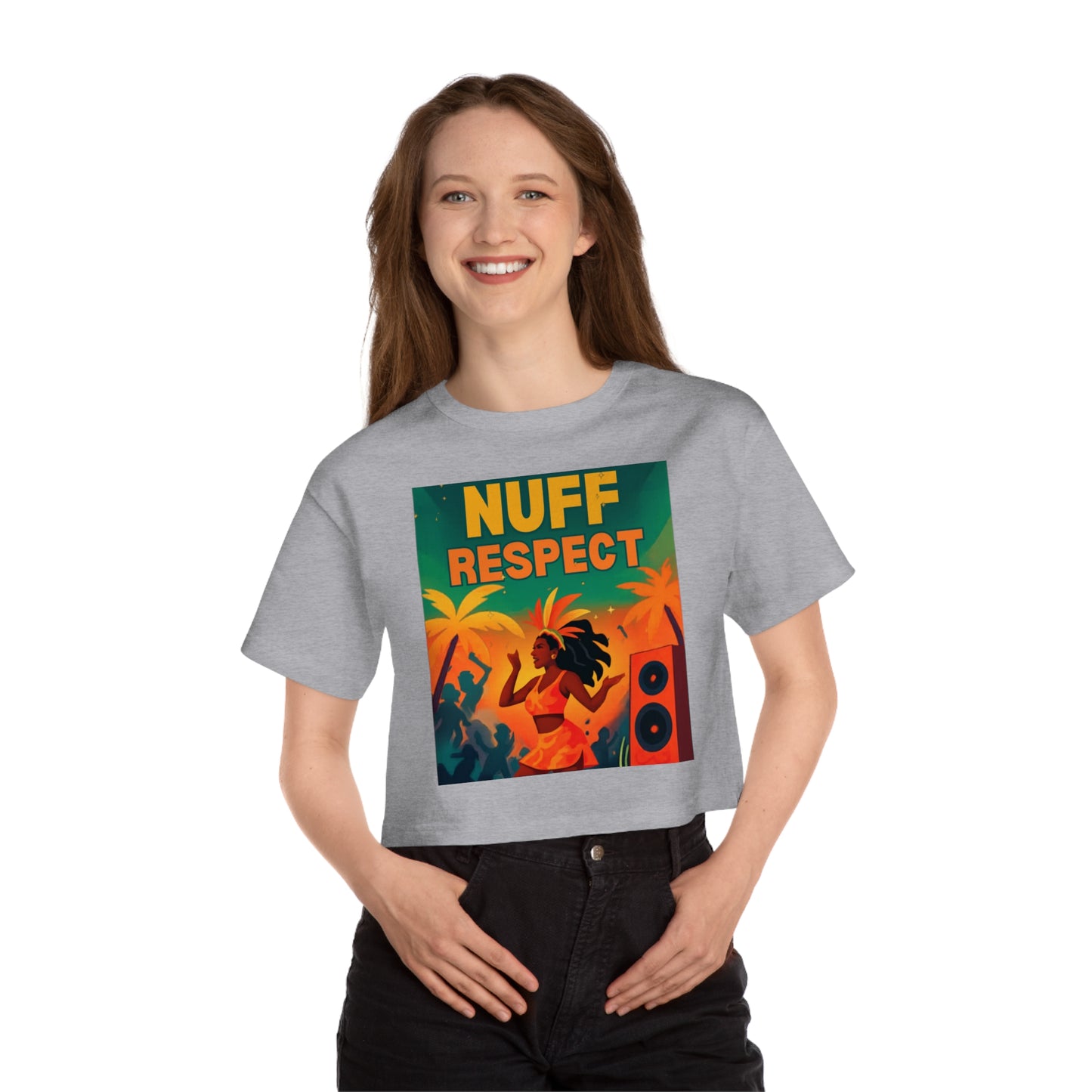 Nuff Respect Cropped T-Shirt — Champion Women's Heritage