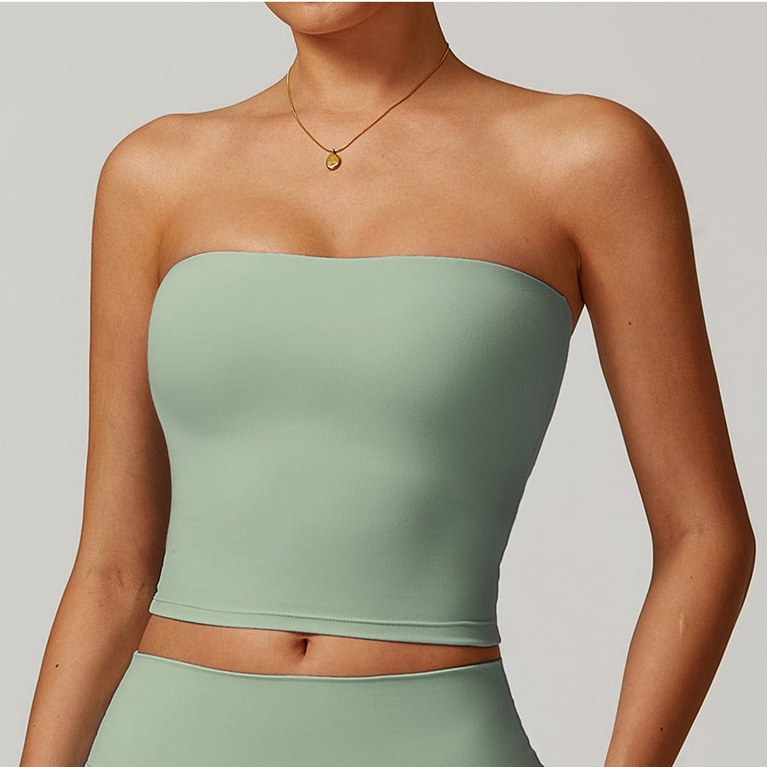 Non-Slip Beauty Back Sports Tube Top
