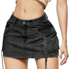 Women’s Hip American Style Denim Skirt – Casual Streetwear Mini