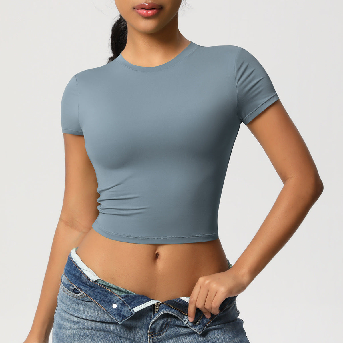 Crewneck Cropped T-Shirt