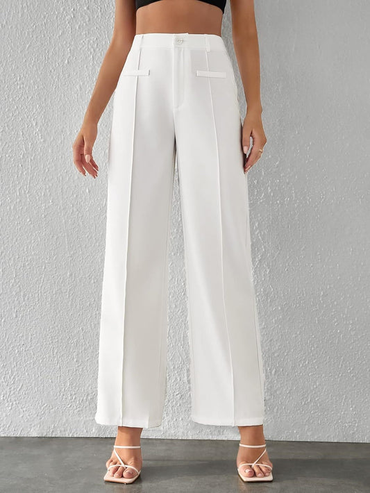 Women's High Waist Wide Leg Pants – Effortless Drape Fit