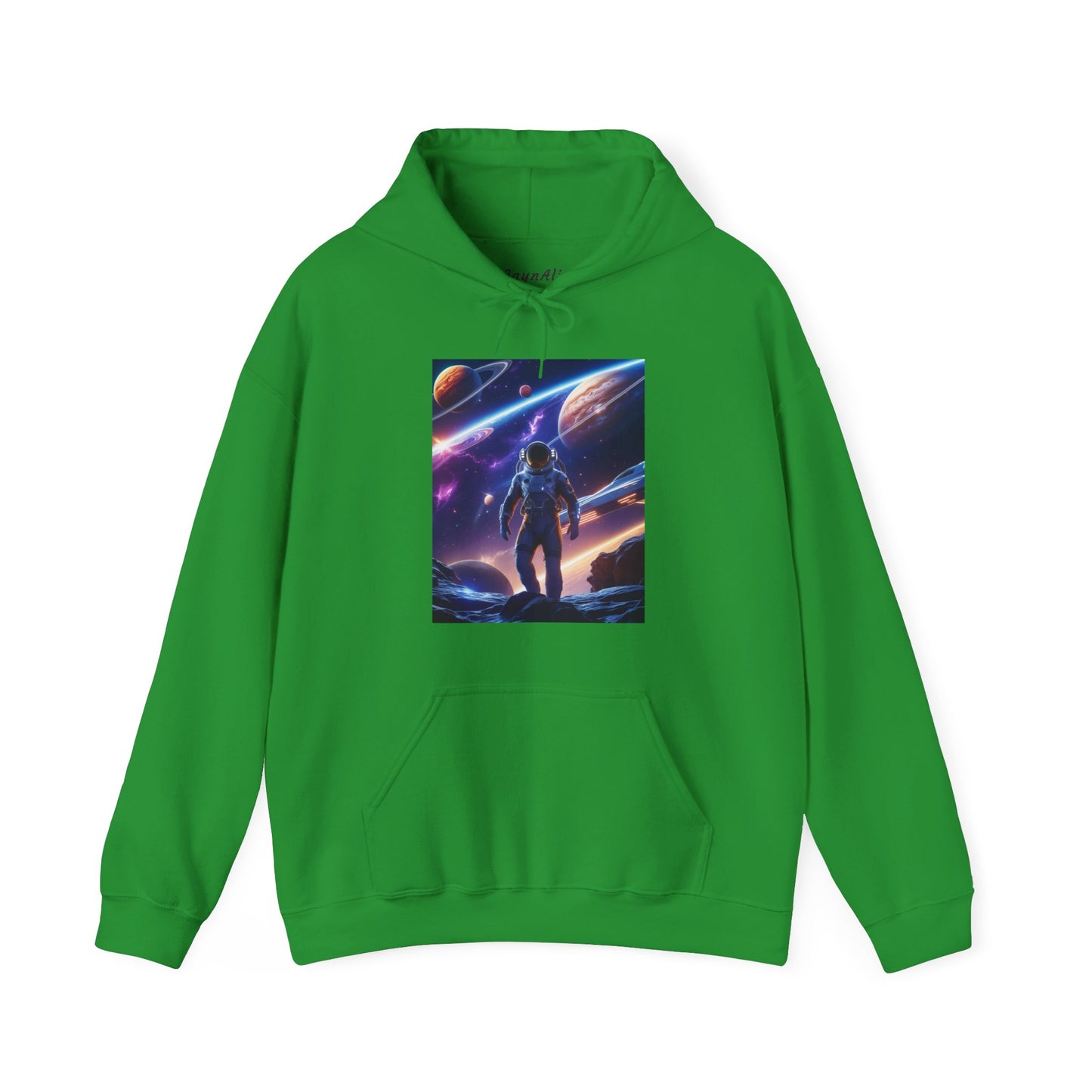 Cosmic Adventure Hooded Sweatshirt - Starry Night Graphic Unisex Sweatshirt