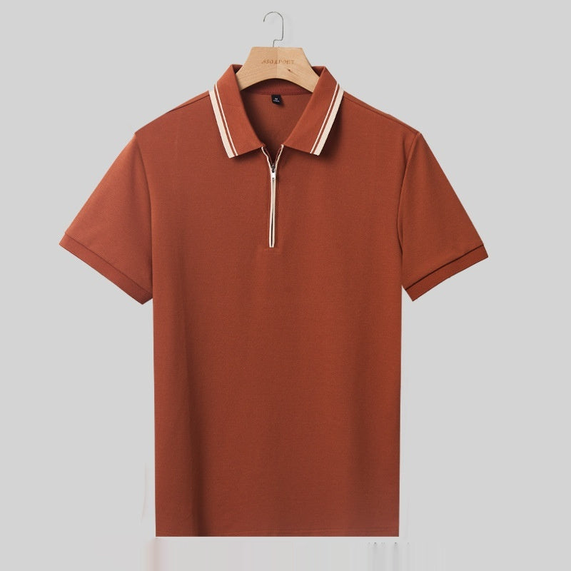 Men's Casual Polo Shirt – Short Sleeve Lapel Shirt