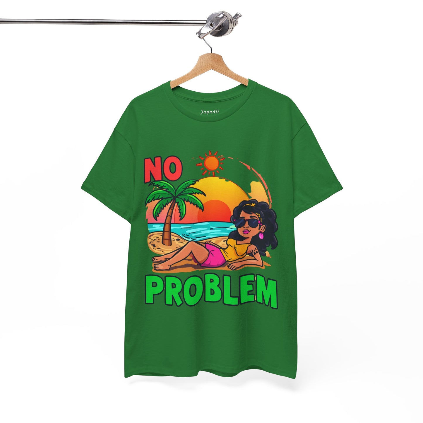 No Problem T-Shirt — Casual Graphic Tee with 'No Problem' Slogan