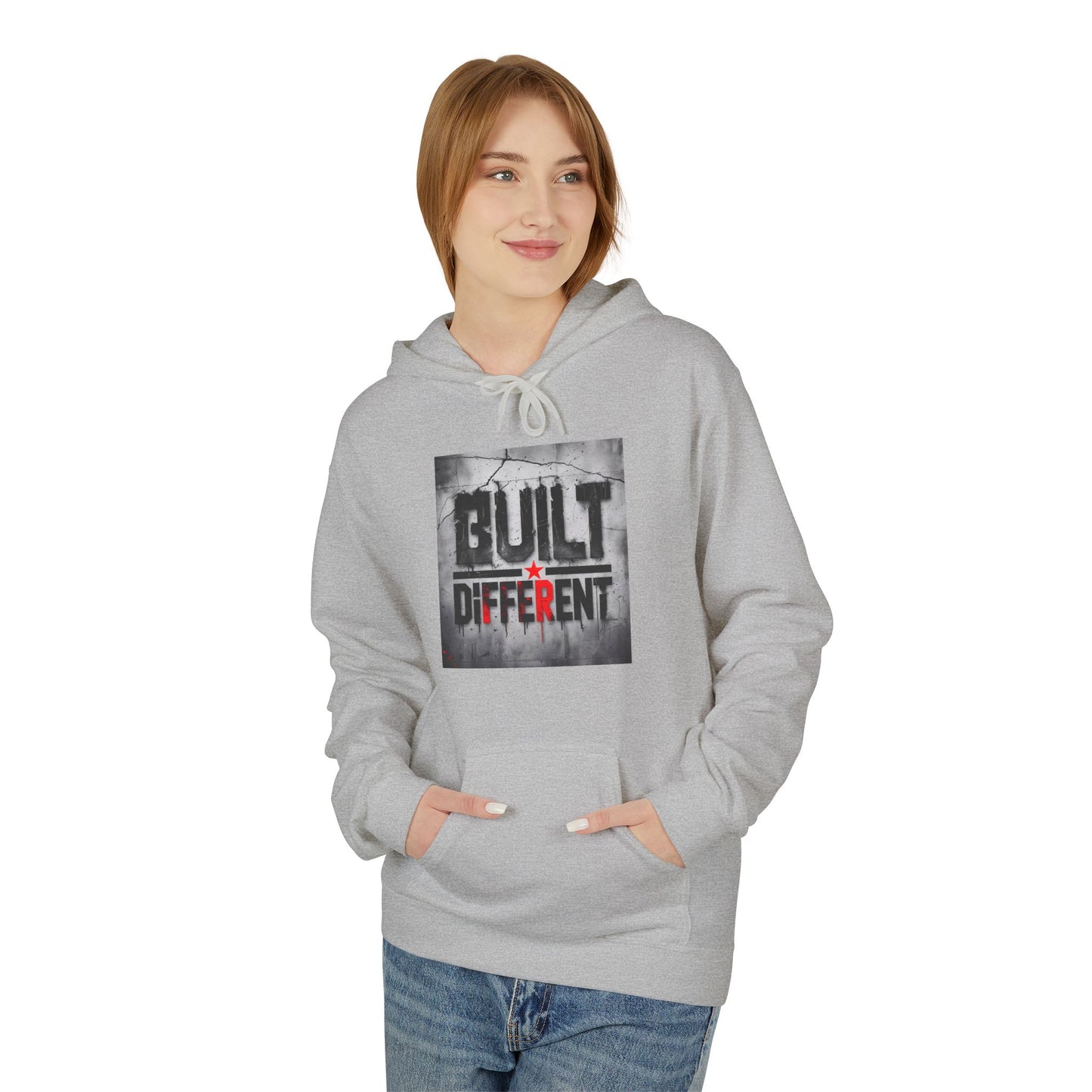 Built Different Midweight Soft style Fleece Hoodie, Unisex Comfort, Casual Wear for All Occasions