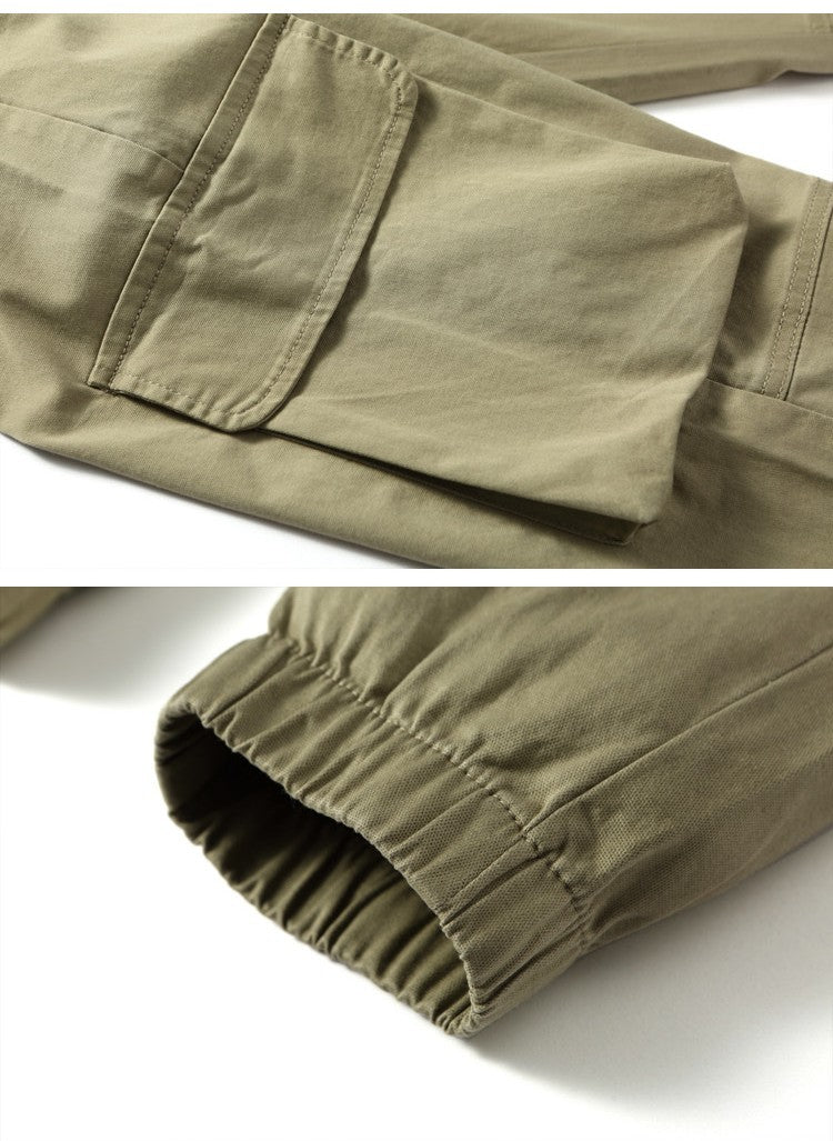 Men’s Fashionable Casual Multi-Bag Utility Pants