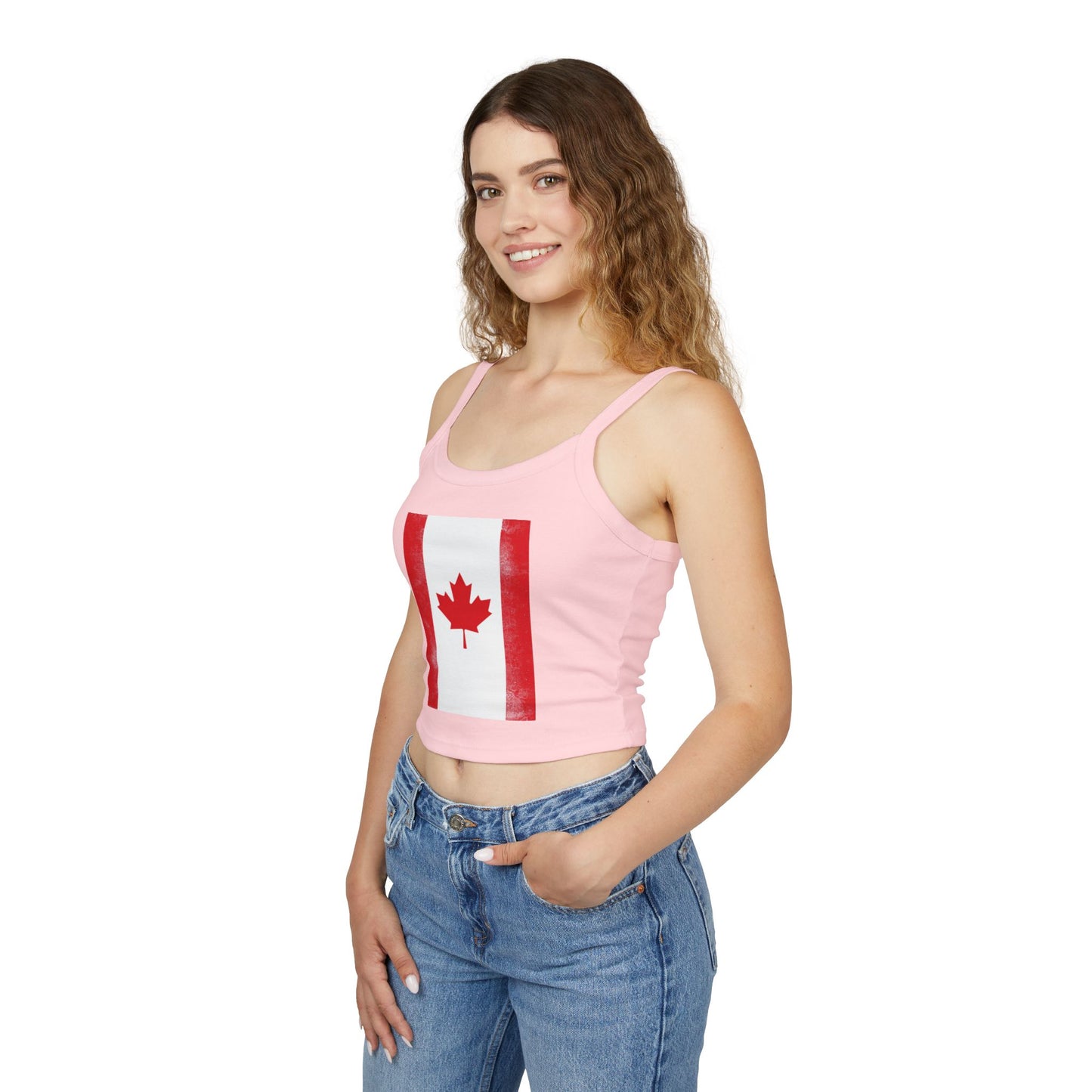 Canada Women's Tank Top – Canadian Flag Spaghetti Strap Tank
