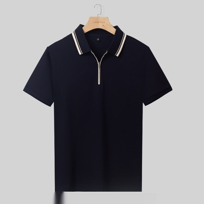 Men's Casual Polo Shirt – Short Sleeve Lapel Shirt