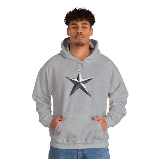 Stylish Star Hoodie | Unisex Heavy Blend Sweatshirt, Everyday Comfort, Casual Outfit, Gift for Her, Him, Birthdays