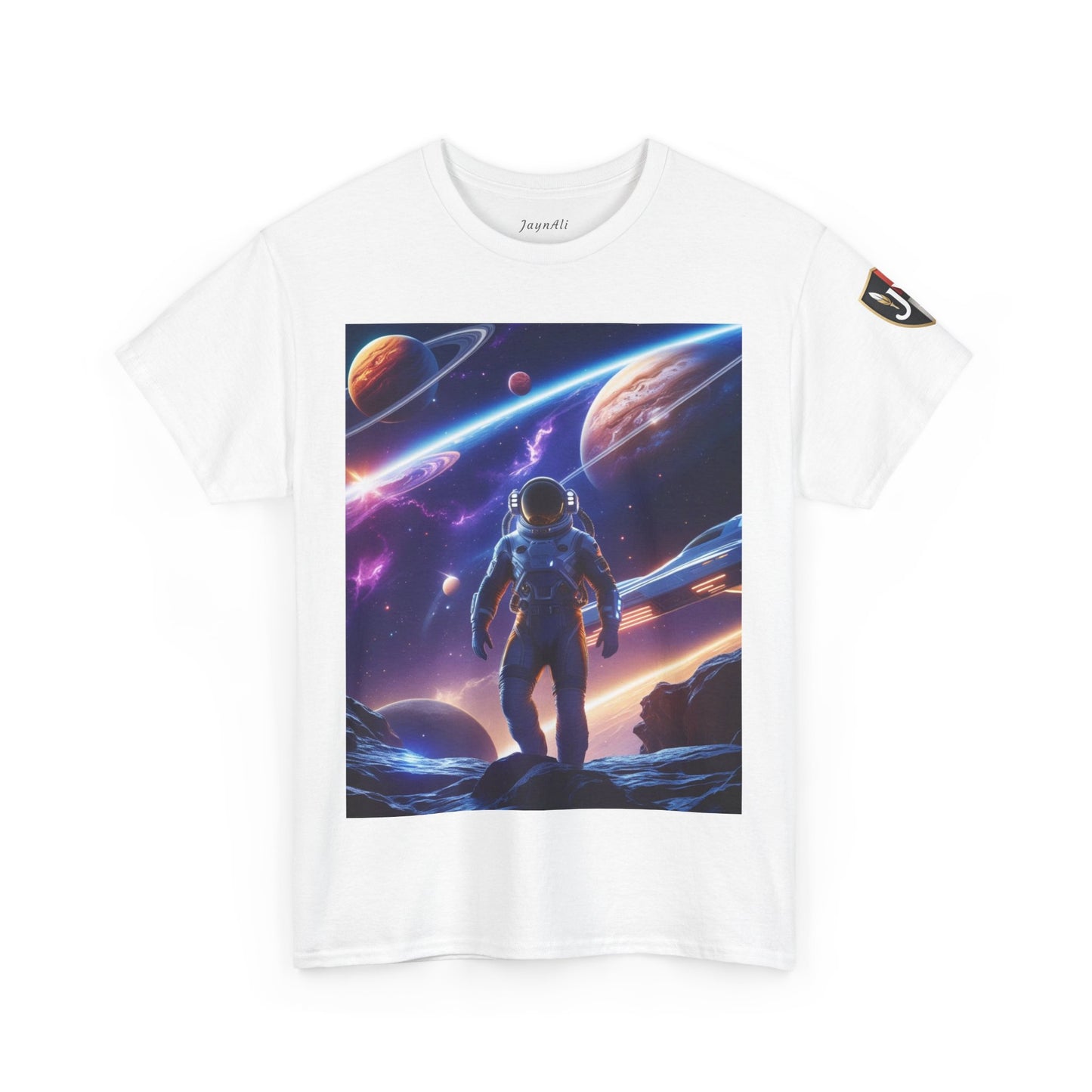 Space Scene Unisex Heavy Cotton Tee