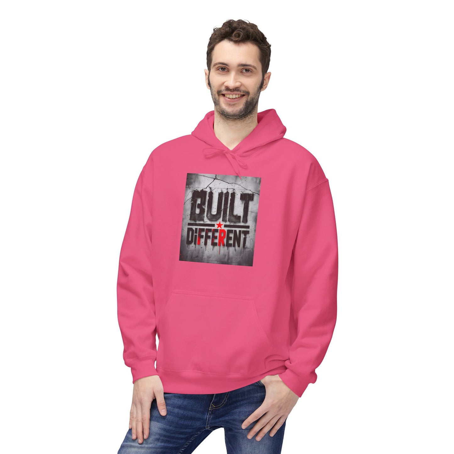 Built Different Midweight Soft style Fleece Hoodie, Unisex Comfort, Casual Wear for All Occasions