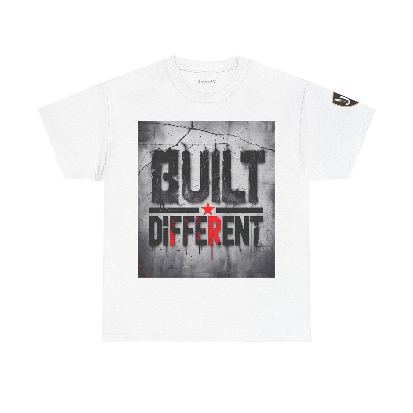 Graphic Tee - Built Different, Motivational Shirt for Him or Her