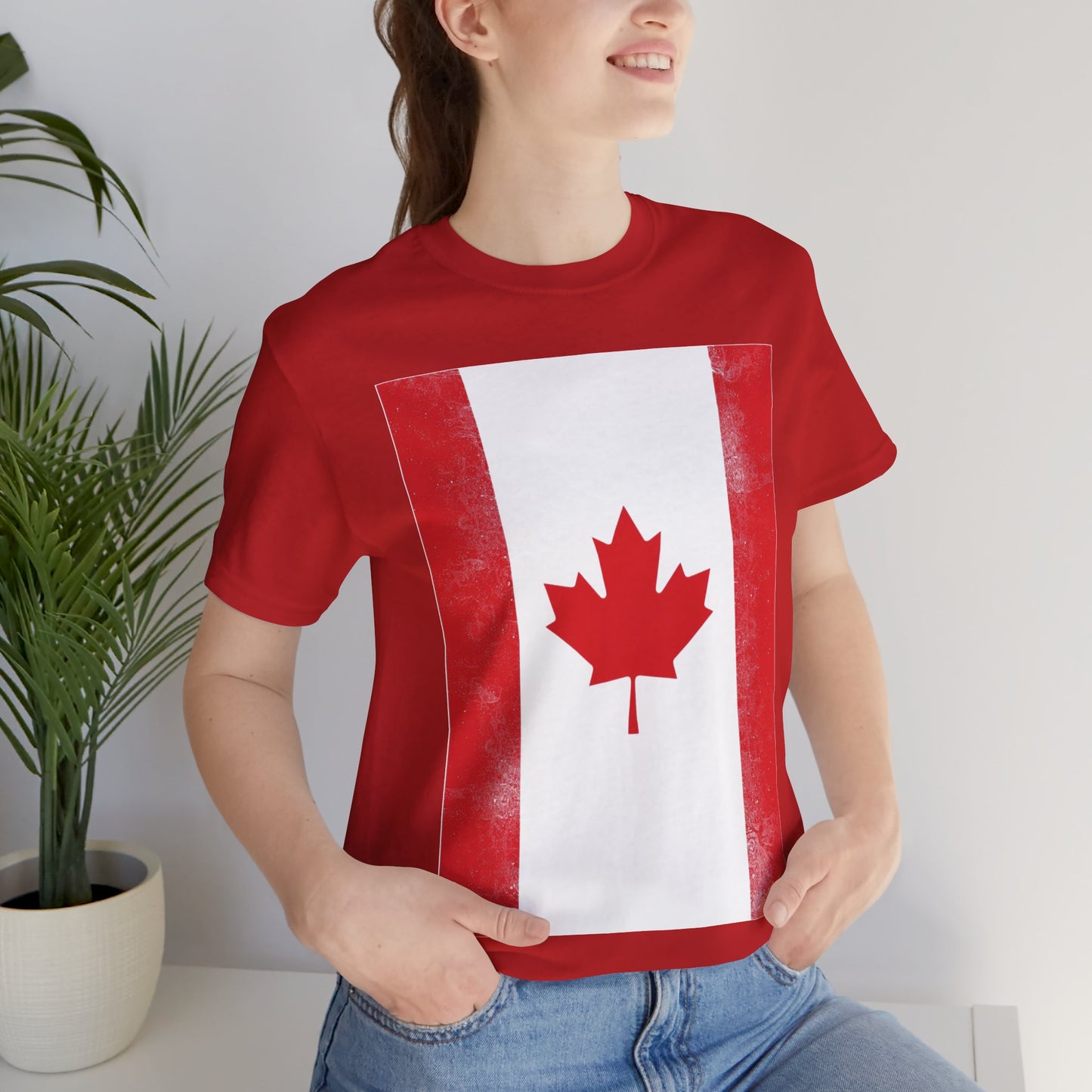 Canada Flag Unisex Jersey Short Sleeve Tee