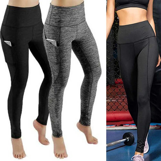 Women's 3/4 High-Waist Sport Capris – Fitness Leggings with Pockets