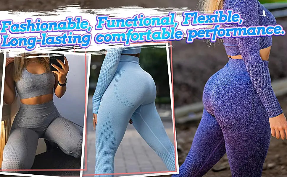 High-Waist Smile Push-Up Leggings – Women's Compression Workout Pants