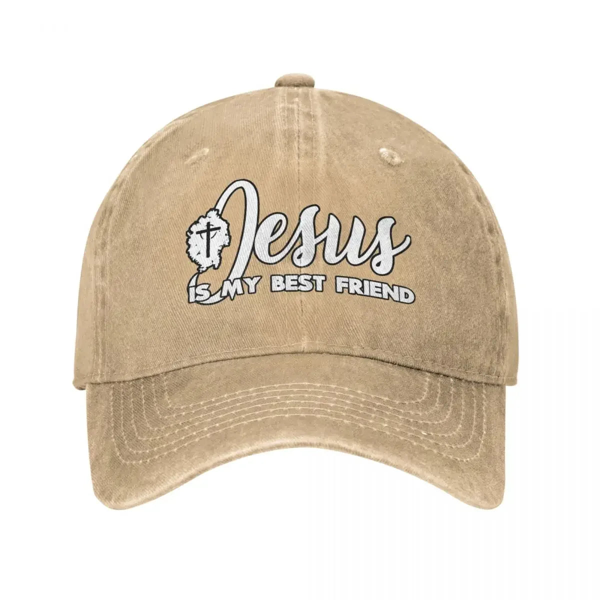 Jesus Is My Best Friend Classic Denim Christian Baseball Cap