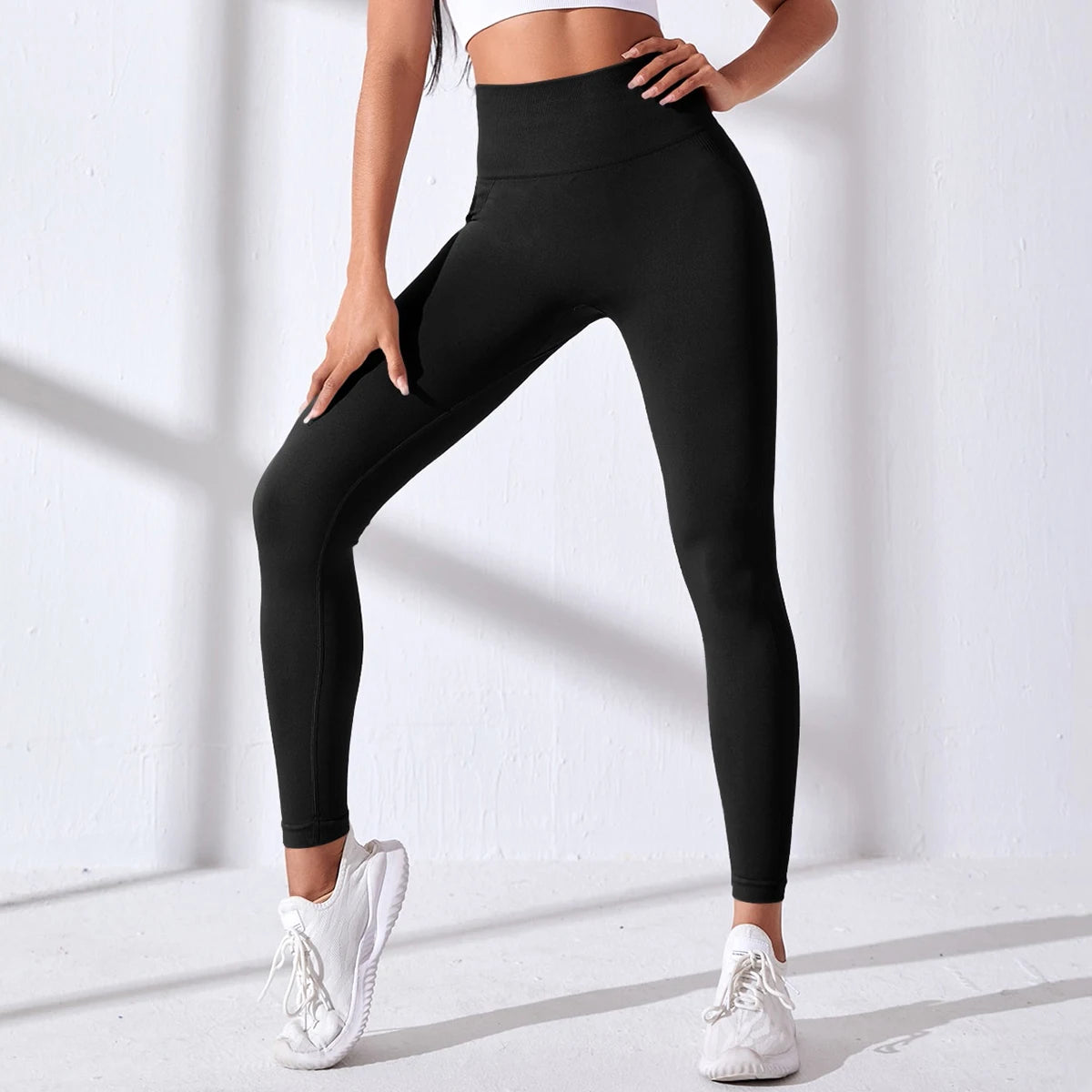 Gradient High-Waist Push-Up Fitness Leggings – Women’s Stretch Workout Tights
