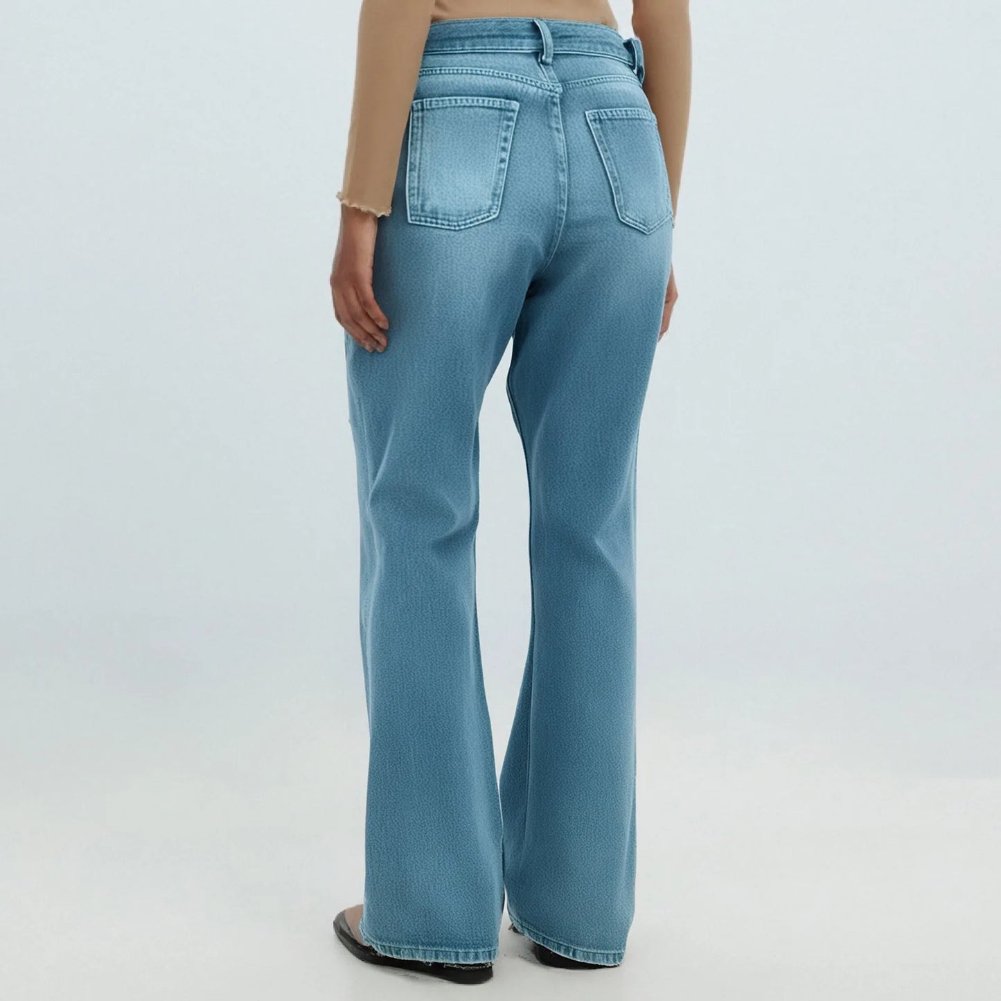 Vintage Irregular High Waist Wide Leg Jeans – Baggy Slimming Streetwear for Women