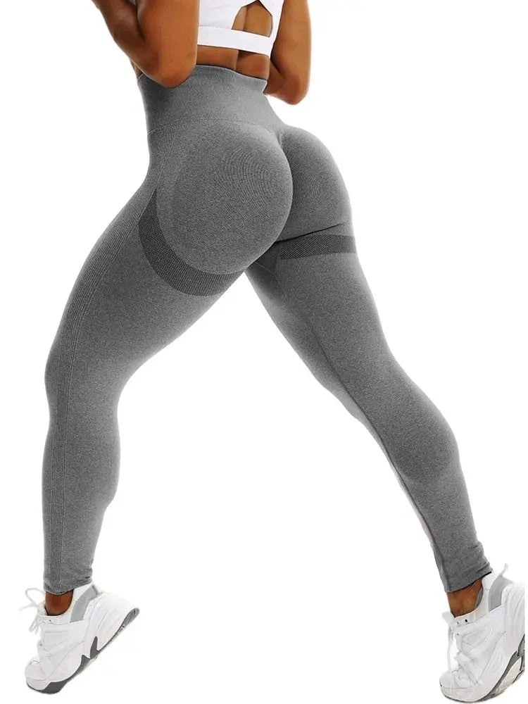 Gradient High-Waist Push-Up Fitness Leggings – Women’s Stretch Workout Tights