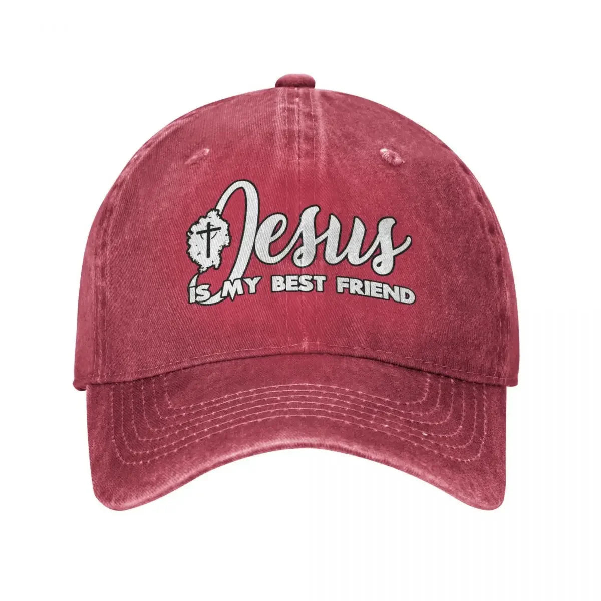 Jesus Is My Best Friend Classic Denim Christian Baseball Cap