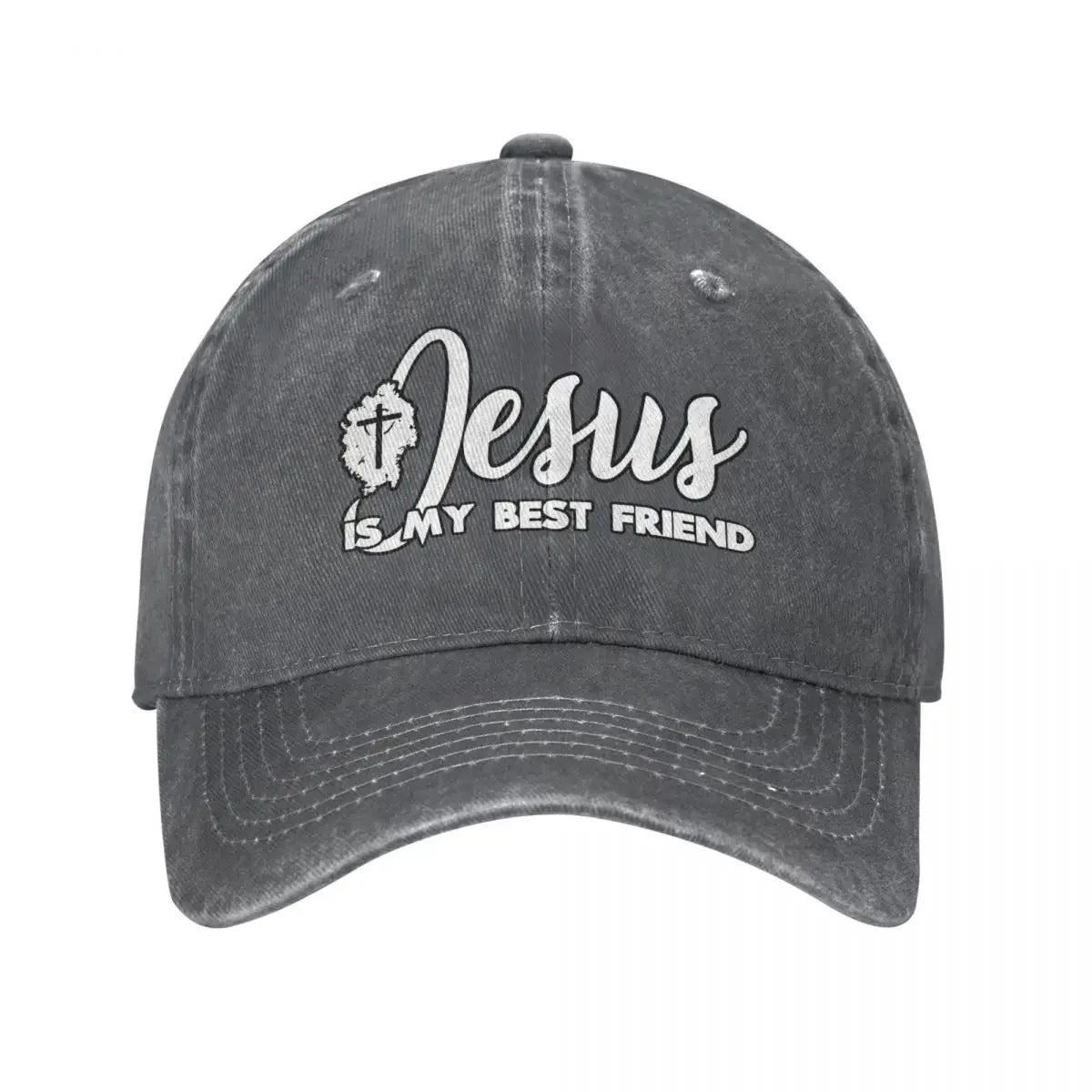 Jesus Is My Best Friend Classic Denim Christian Baseball Cap