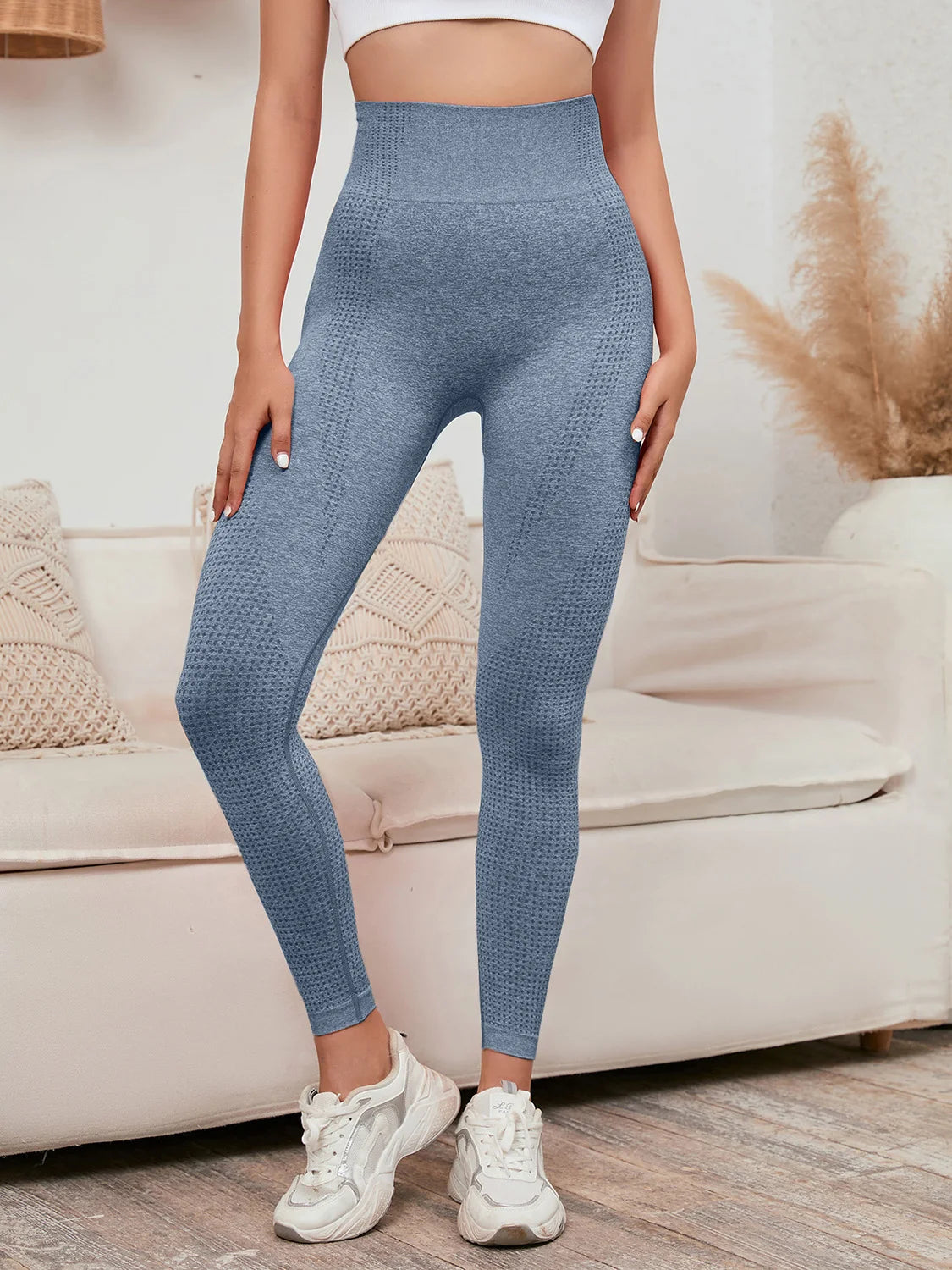 High-Waist Smile Push-Up Leggings – Women's Compression Workout Pants