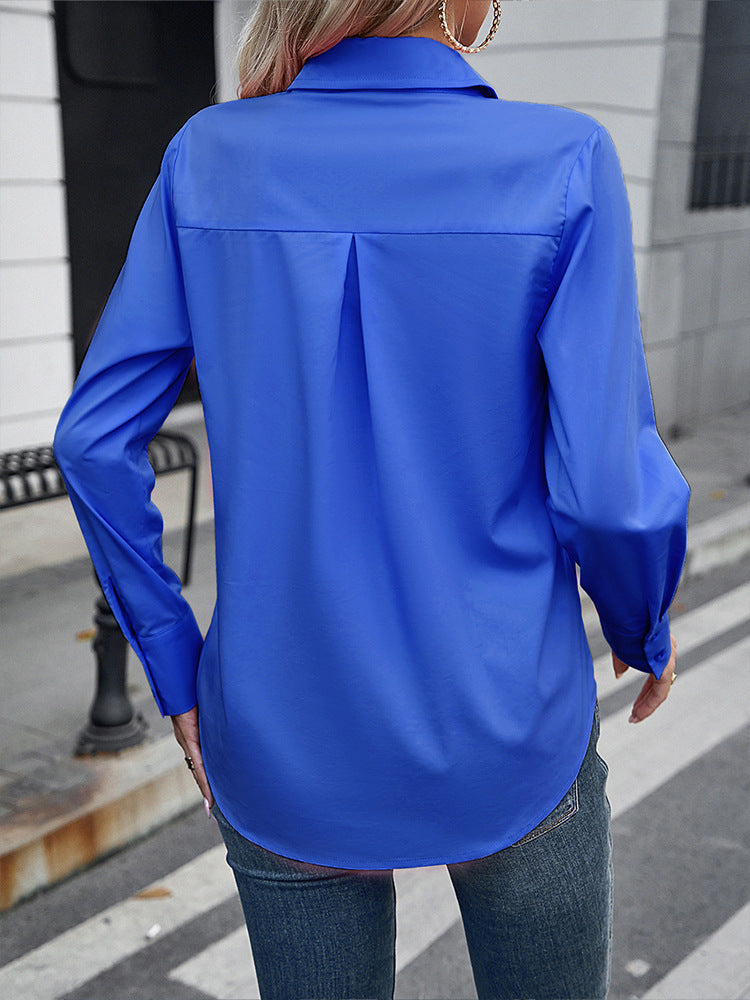Women's Loose Fit Long Sleeve Shirt – Effortless Everyday Style