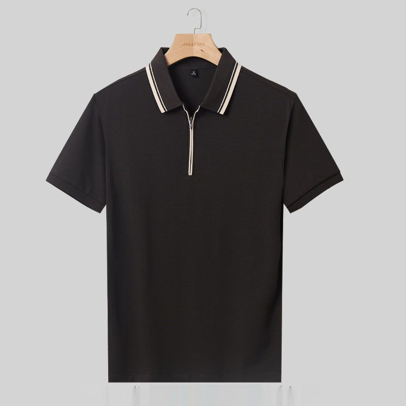 Men's Casual Polo Shirt – Short Sleeve Lapel Shirt