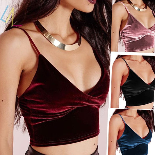 Sexy Summer Crop Tube Top – Women’s Camis Fitness Tank