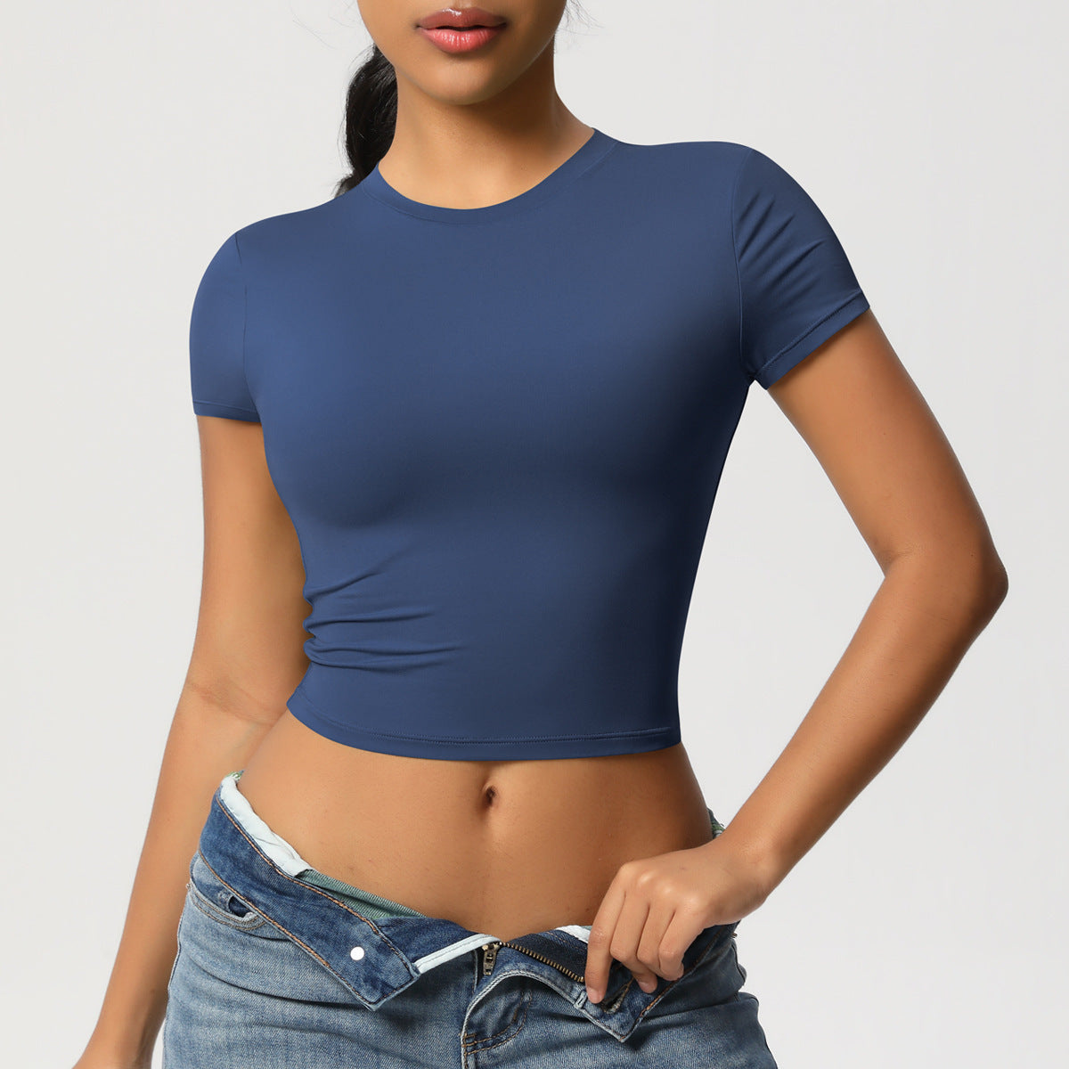 Crewneck Cropped T-Shirt