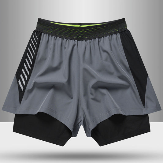 Lined Anti-Glare Fitness Shorts – Men’s Running & Training Sportswear