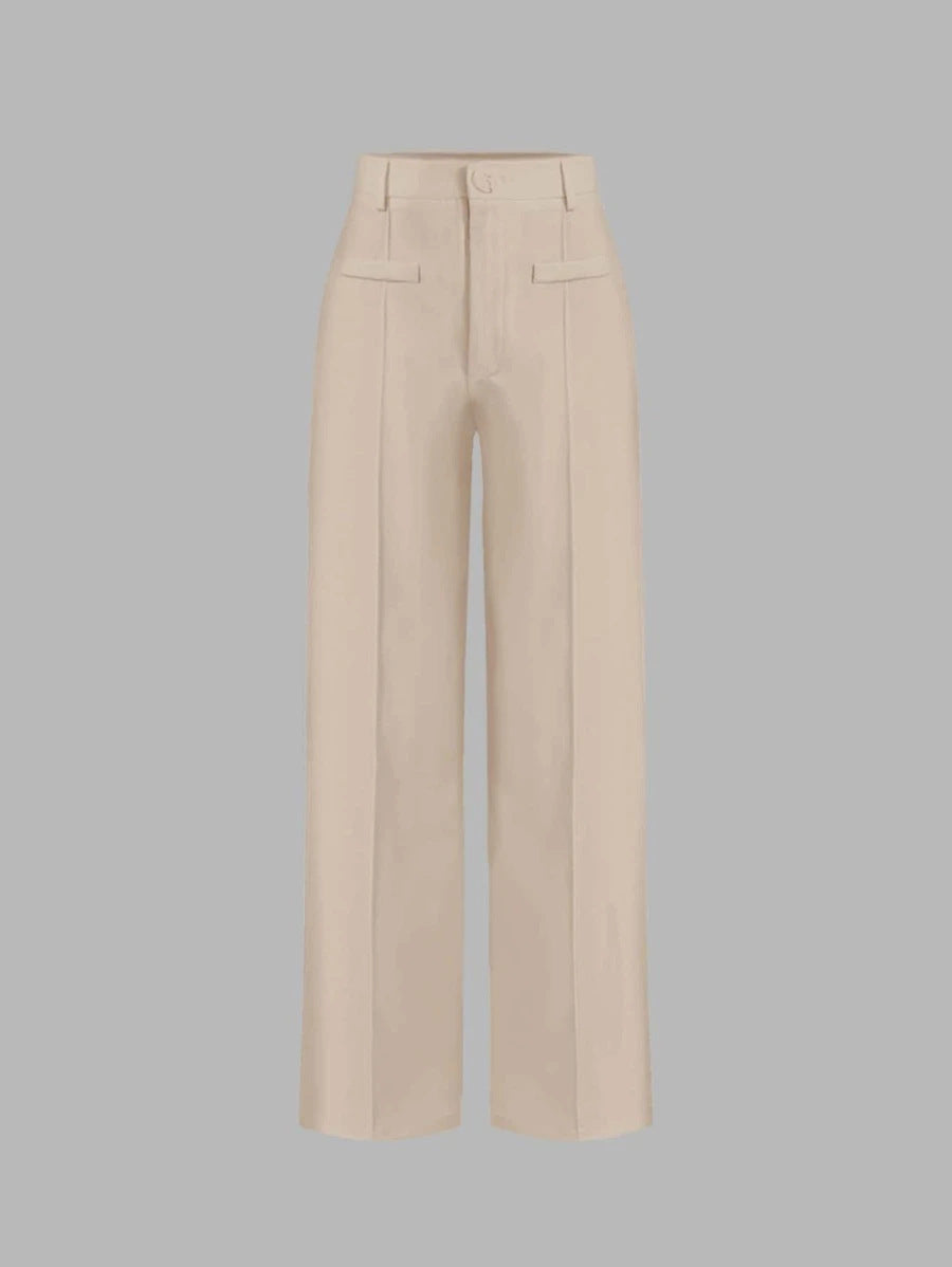Women's High Waist Wide Leg Pants – Effortless Drape Fit