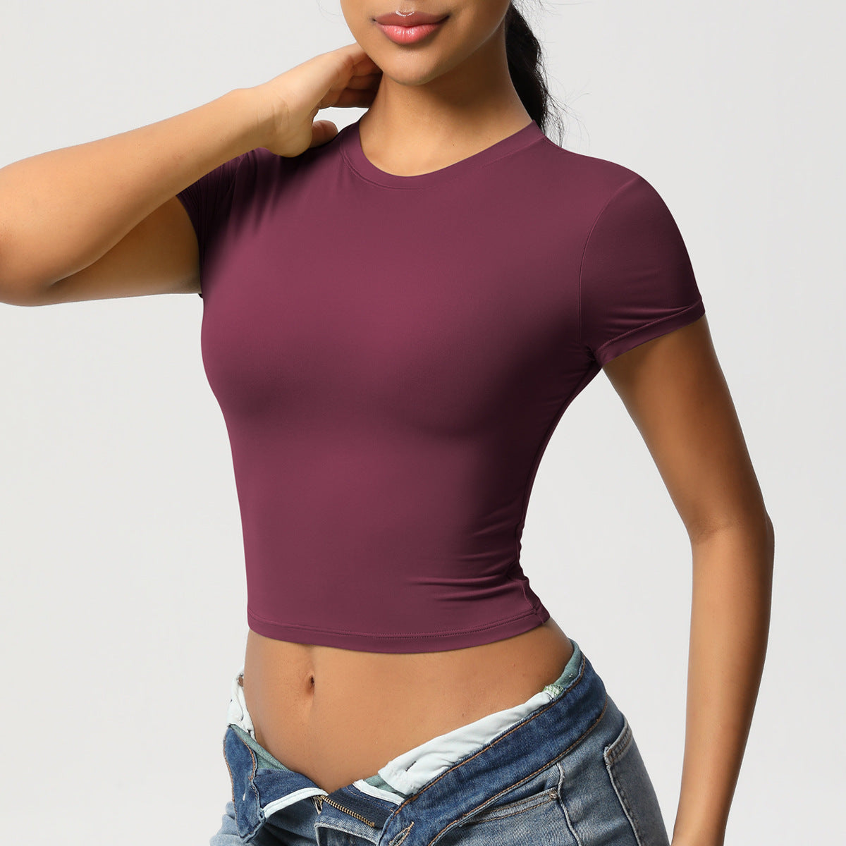Crewneck Cropped T-Shirt