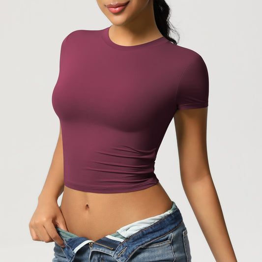 Crewneck Cropped T-Shirt