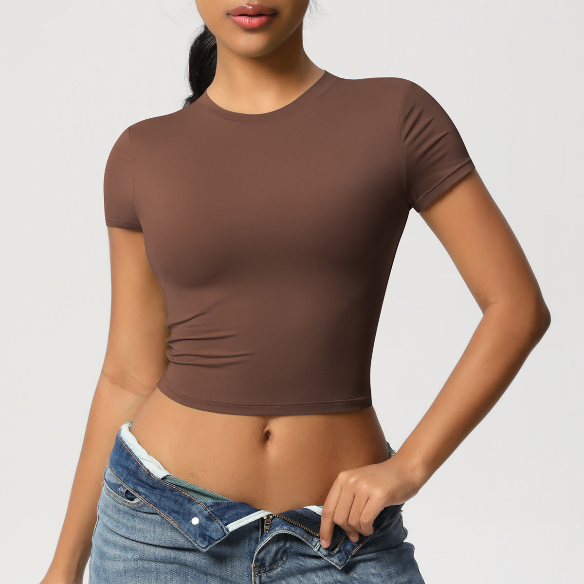 Crewneck Cropped T-Shirt